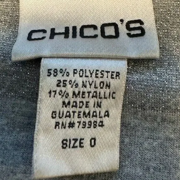 Chico's Open Cardigan Long Sleeve Woman’s Size XS/4 - Picture 2 of 2